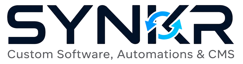SYNKR — Custom Software, Automations & CMS